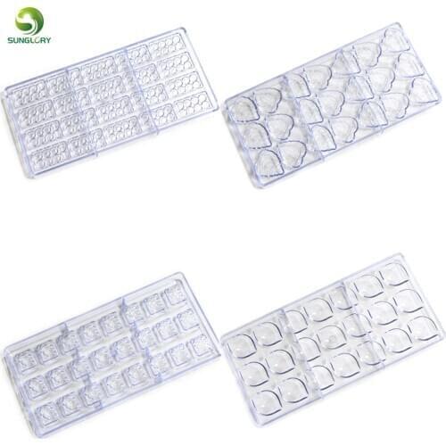 Handmade Plastic Leaves Chocolate Mold Stereo Leaf Cake Mold Rectangle Round Candy Jelly Mold Baking Pastry Cake Tools