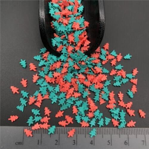 50g Christmas Tree Polymer Clay Sprinkle For Kids Diy ,Soft Clay For Craft Clay/Nail Art/Scrapbook Decoration DIY,Filler