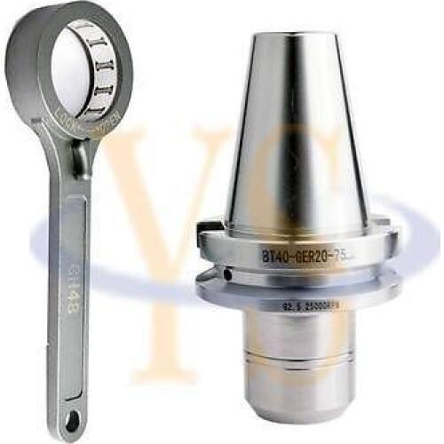 Precisoin M16 BT40 ER20 75L collet chuck toolholder cnc milling lathe tools new