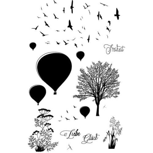 Wild goose / Tree Transparent Clear Silicone Stamp/Seal for DIY scrapbooking/photo album Decorative clear stamp A336