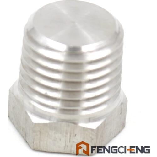 Hex Plug 1/4" MPT RHT SS304 Beer Homebrew Kettle