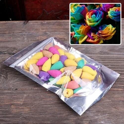 Stylish 50pcs Natural Smoke Tower Cones Bullet Backflow Incense Hollow Cone Home Decoration Use In Home Teahouse