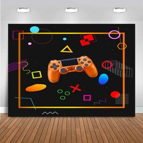 Backdrop Photo Vinyl Photography Photocall Photozone 3D Game Handle Xbox Printed for Studio Background Decorations