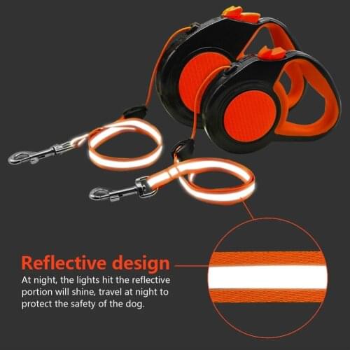 Retractable Dog Leash Automatic Extending Nylon Puppy Pet Dog Walking Running Dogs Traction 5m Lead 8m Leashes Leash Rope 3m Cat