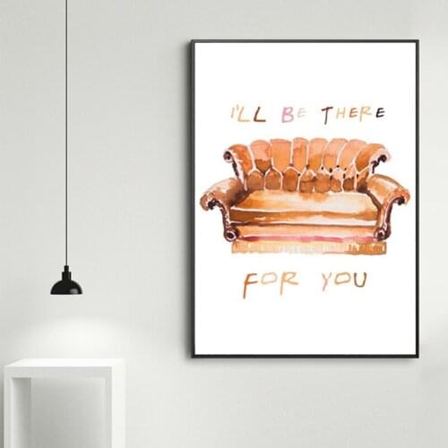 I Will Be There For You Love Quotes Canvas Painting Scandinavian Cuadros Wall Art Pictures Prints and Posters for Living Room