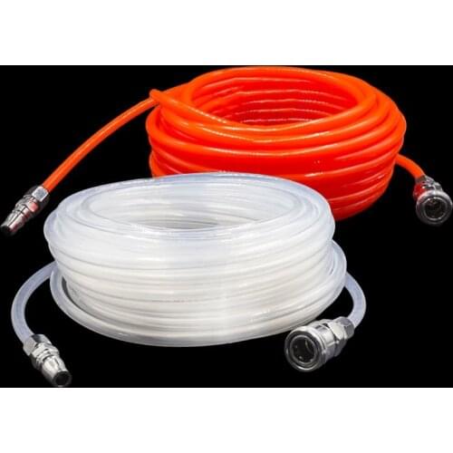 10/15/20m 1xAir Pipe Hose 5*8mm Tube Compressor Ventilation Hose Pneumatic Pipe C-type Japanese Quick Coupling Connector Adapter