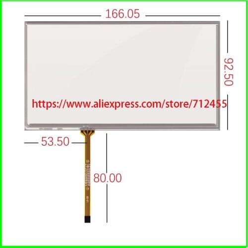 166*92 new 7 inch 6.95 inch 4 wire resistance touch-screen LCD panel 166MM*92MM TM070RDH01 C070VW03 V0 lcd screen display
