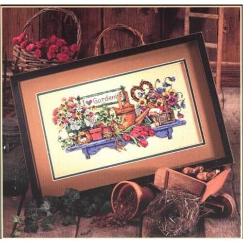 2021 Drop Shipping Embroidery Colourful Flowers Cross Stitch Pattern Love with 100% Cotton Floss & Free Shipping for Wall Decor