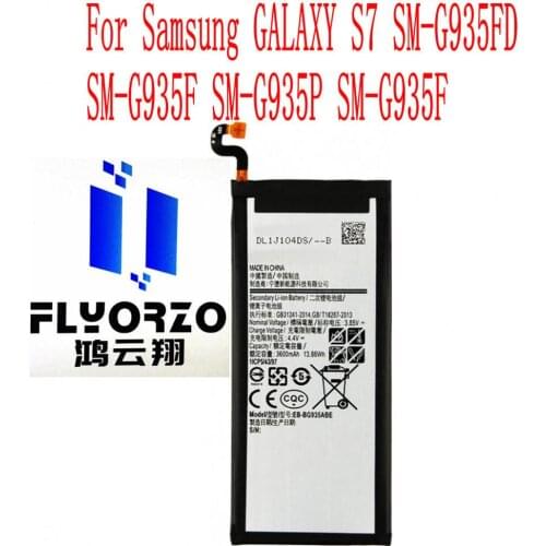 High Quality 3600mAh EB-BG935ABE Battery For Samsung GALAXY S7 SM-G935FD SM-G935F SM-G935P SM-G935F Mobile Phone