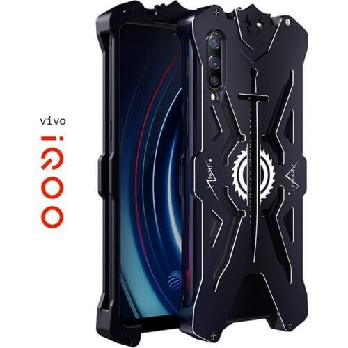 For VIVO iQOO Case Original Zimon Luxury Thor Heavy Duty Armor Metal Aluminum Phone Case For VIVO iQOO Cover 6.41"