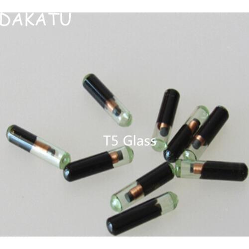 DAKATU ID T5-20 Immobilizer Transponder Chip Blank Glass T520 Car Key Chip can write to 11.12.13 chip(TP05