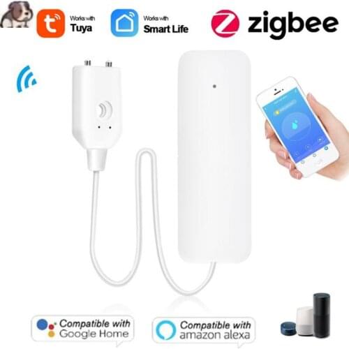 Tuya Wifi Water Leakage Alarm Independent WIFI Water Leak Sensor Detector Smart Home Flood Alert Overflow Security Alarm System