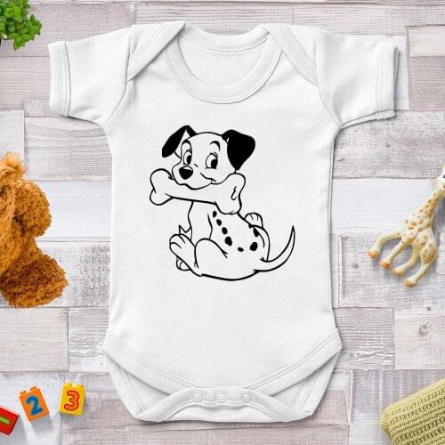 Baby Girl Rompers Newborn Jumpsuits Harajuku Baby Boy Cute Dog Printed Infant Jumpsuits Streetwear Baby Outfits 0-24m