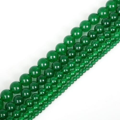 New Arrival 2020 Dark Green Natural Spacer Beads for Making Jewelry 4MM 6MM 8MM 10MM 12 MM Wholesale