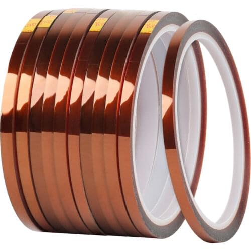 Wholesale 50pcs/lot 5mmx30M High Temperature Heat Resistant Polyimide PCB Tape, Insulating Tape,Tape Polyimide Tape