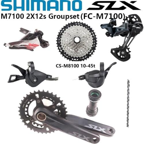 SHIMANO SLX SL-M7100 + RD-M7100 M7120 12S Groupset MTB Mountain Bike Groupset 1x12S M7100 Rear Derailleur m7100 Shifter Lever