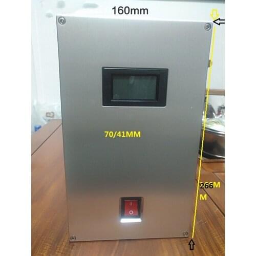 160*266*335mm All-aluminum Power Amplifier Chassis Vertical Isolated Cow Power Filter British Standard American Standard Shell