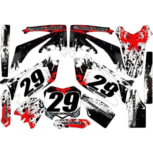 Full set of 3M Stickers kits Motorcycle Graphics Backgrounds Decals for Honda CRF250R 2010 2011 2012 2013 CRF250 CRF 250R
