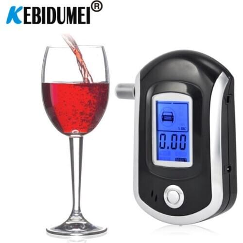 Portable Digital Breath Alcohol Tester Breath Analyzer LCD Display Police Alcohol Detector Auto Driving Safety Tool ZW-T