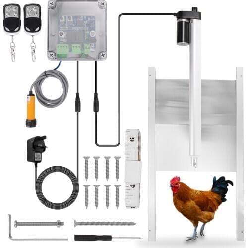 Automatic Chicken Cage Coop Door Opener Controller Actuator Motor Chicken Coop Cage Automatic Opner Kit For Farm Accessories