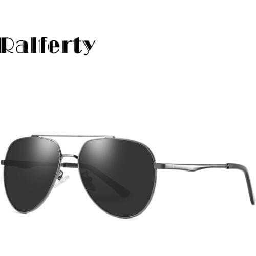 Ralferty Pilot Sunglasses Men Polarized High Quality TAC UV400 Sun Glasses Basic Style Male Driver Sunglases Oculos D201936