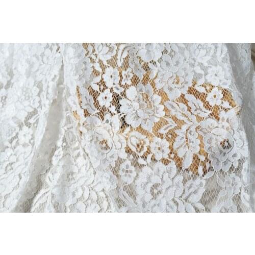 1.5m wide luxury car bone eyelash lace handmade DIY clothing accessories dress material