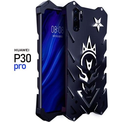 For Huawei P30 Pro Luxury Armor Metal Aluminum Rugged Bumper Cover Shockproof Protect Huawei P30 Case Coque Funda Handy Hulle
