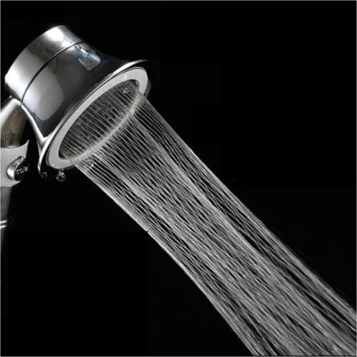 Bathroom Turbocharged Nozzle Small Waisted Water Form Filtration Sprayer Shower Head Improve Water Quality.One-button Water Stop