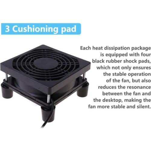 9cm/12cm Cooling Fan DC 5V USB Power Supply Quiet Fan for Router TV Set-Top Box