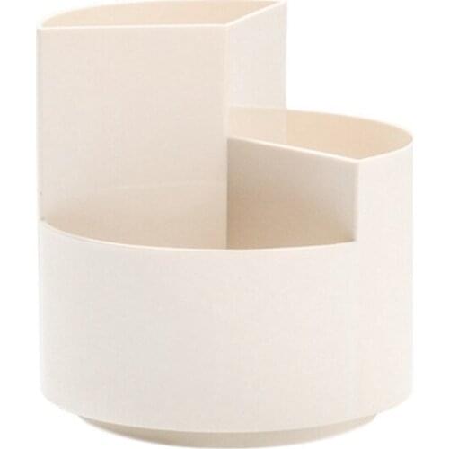 Pen Holder Storage 360 Rotating Desk Organizer Makeup Desk Organizer Spinning Desktop Organizer for Office School Home