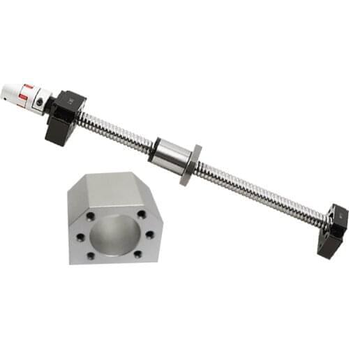 1PC Ball Screw Set SFS2505S/2510S/2525S/3205S/3210S/3220/3232S/4010 mute nut and BKBF15/20/25/30 and nut housing and coupling