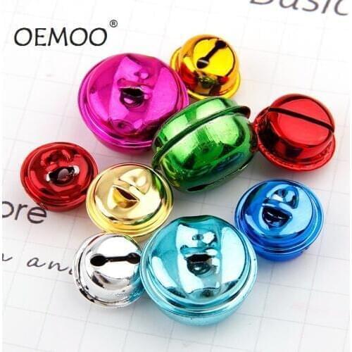 10PCS 18mm Big School Metal Jingle Bells Loose Beads Festival Party Decoration/Christmas Tree Decorations/DIY Crafts Accessories