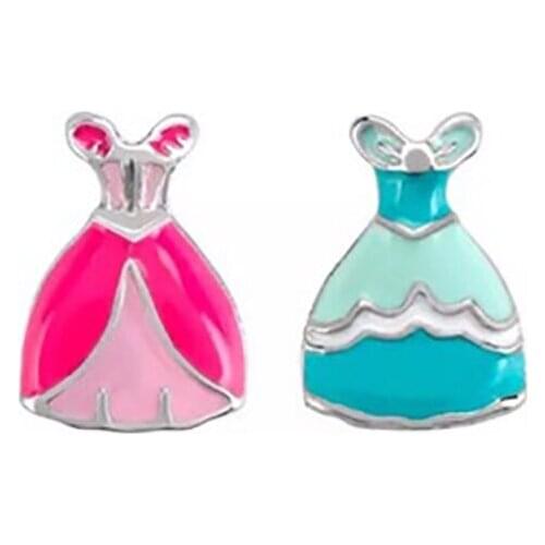 10pcs Banquet Dress Charm floating charms for Living glass locket