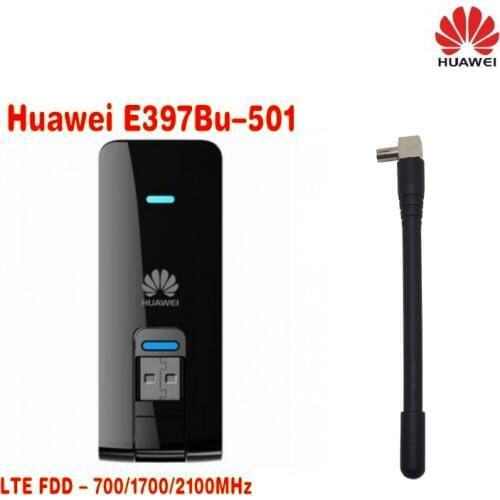 100% Original Huawei E397bu-501 4G Wireless Mobile USB Modem Unlock plus antenna