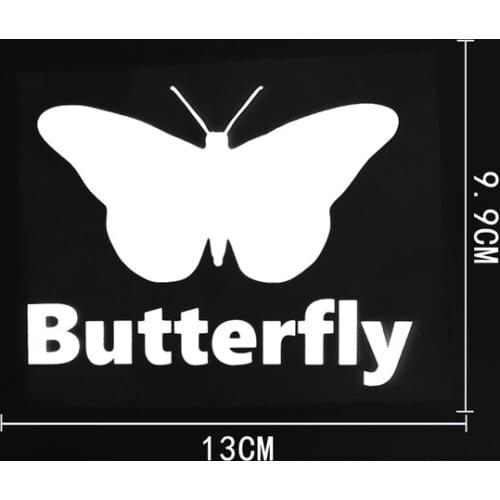 13CM×9.9CM Creative Graphical Animal Butterfly Vinyl Car Sticker Decals