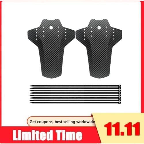 2Pcs Mountain Bike Fender, Front and Rear MTB Mud Guard, Adjustable Fenders Fits 26 Inch, 27.5 Inch, 29 Inch Size Bike
