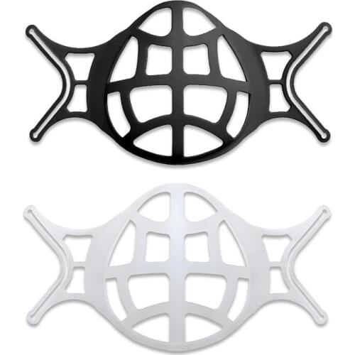 3D Mouth Mask Support Breathing Assist Help Mask Inner Cushion Bracket Food Grade Soft Rubber Mask Holder Breathable Valve