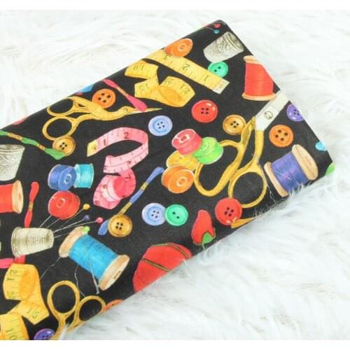 45*110cm Plain Cotton Fabric Digital Needle Printing Fabric Diy Bag Clothing Sewing Quilting Fabrics for Patchwork Needlework