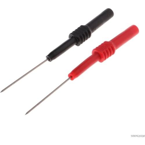 Free Shipping 3.5cm Test Probe Back Needle Table with a Set of Two Black + Red Very Thin Flexible Probe ju26 21 wholesales