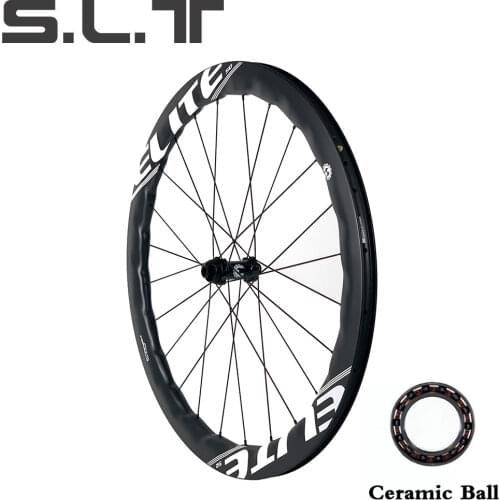 ELITEWHEELS BWS Ceramic Bearing Road Disc Carbon Wheels RD12 Center Lock New Arrival 50mm Depth Wheelset For Cyclocross Cycling