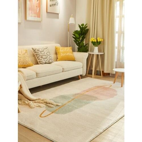 Ins Living Room Carpet Nordic Style Girls Bedroom Short Hair Bedside Blanket Cloakroom Coffee Table Rug Home Sofa Floor Mat