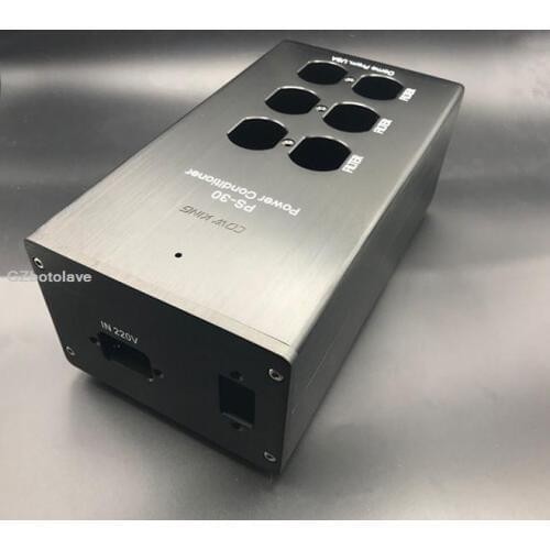 COW KING black PS-30 8MM thick full aluminum alloy power shell PUS DIY chassis American power supply filter socket box