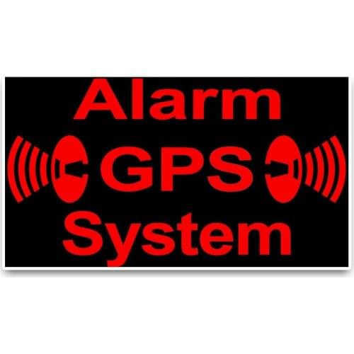 Hot Sell Personality GPS System Black and Red Car Stickers Accessories Motorcycle Sunscreen Waterproof PVC 12cm *7cm