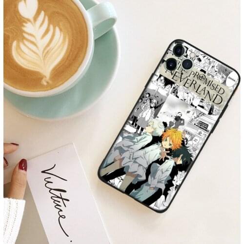 The Promised Anime Neverland Soft Silicone for IPhone Se 6s 7 8 Plus X XR XS 11 12 Mini Pro Max Glass TPU Phone Case Cover Shell