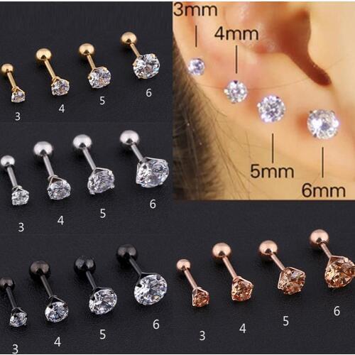 1PC New Variety of stylish Mini Stud Eearrings Women Cute Stainless Steel Earring Stud Minimalist Jewelry Accessories Gifts