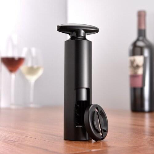 Red Wine Corkscrew Kitchen Gadgets Manual Bottle Opener with Tin Foil Knife Bar Accessories Sparkling Wine Cork Removal Tool
