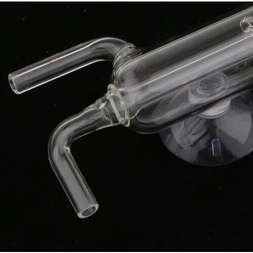Spiral Aquarium Tank CO2 Diffuser / Bubble Counter with Suction Cup 15 x 5cm