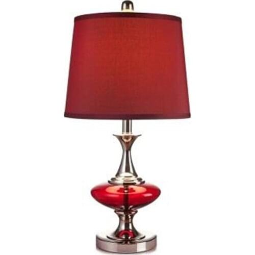 Wedding Dimmer Led Table Lamp European Red Fashion Romantic Lamp Bedroom Bedside Foyer Desk Reading Lamp 1198