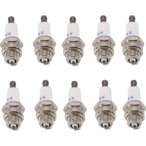 10Pcs Mini Lawn Mower Spark-Plug L7Tc Br2Lm For Briggs Stratton Motors 55Mmx22Mm