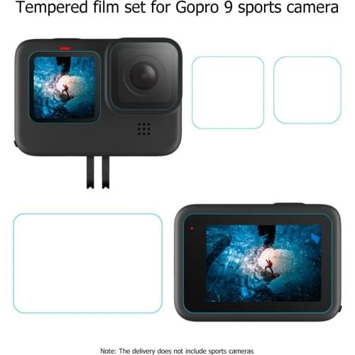 Lens Screen Protector Protective Film Tempered Glass Display Screen Film for Gopro Hero 9 Lens Protective Guard Cover